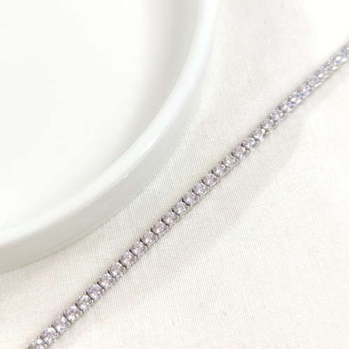 İTHAL 3 MM SU YOLU GÜMÜŞ BİLEKLİK 20 CM