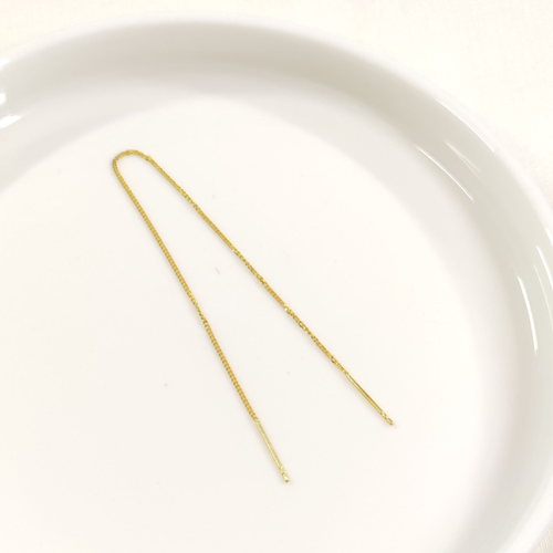 UZUN ZİNCİR TEKLİ GÜMÜŞ KÜPE