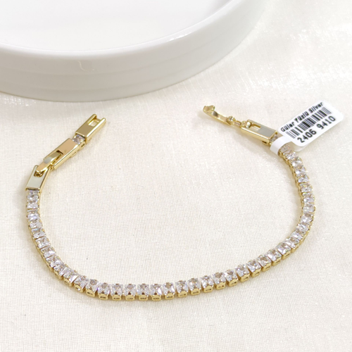 XUPING 3,5 MM BAGET SU YOLU BİLEKLİK GOLD 17+2 CM