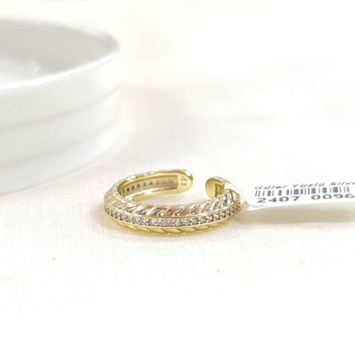 XUPING ALTI AÇIK TAŞLI BAŞAK YÜZÜK GOLD