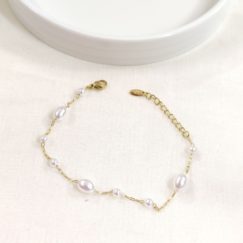 XUPING İNCİ BİLEKLİK GOLD 17+3 CM