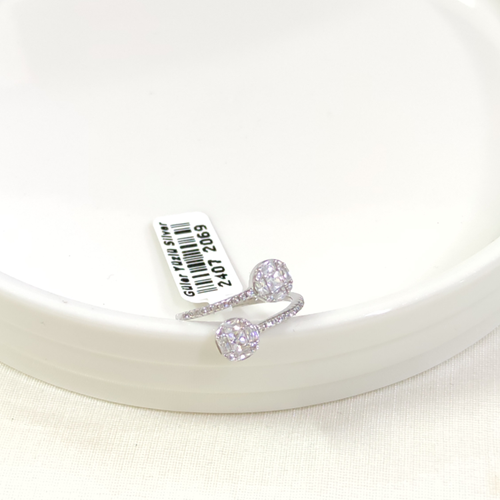 İTHAL YUVARLAK BAGET GÜMÜŞ YÜZÜK