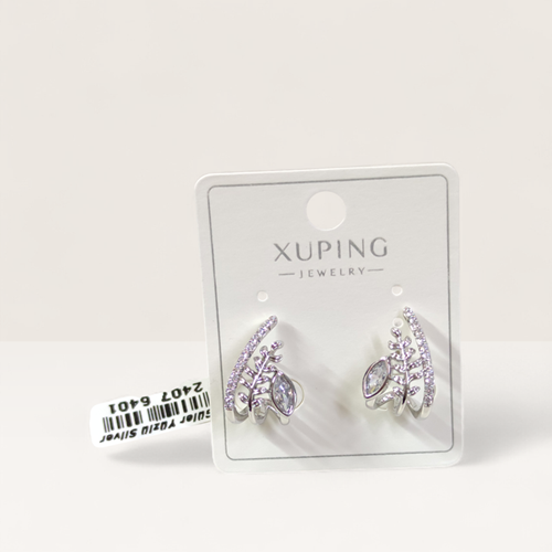XUPING 10 MM DAMLA BAŞAK KÜPE BEYAZ
