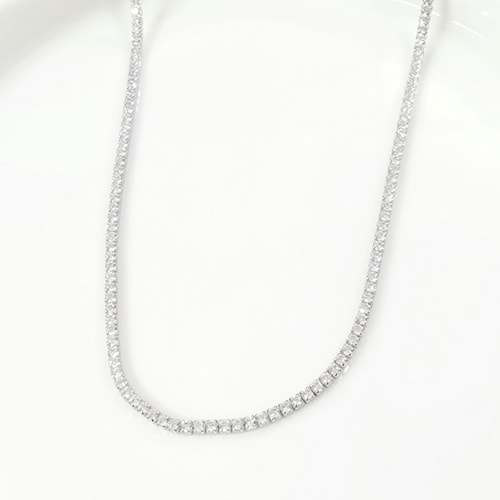 İTHAL 2 MM SU YOLU GÜMÜŞ KOLYE 44+2 CM