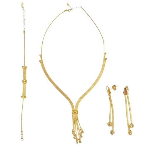 HASIR ÖRGÜ ELİŞİ DORİCA GÜMÜŞ KOMBİN SET 56+3 CM