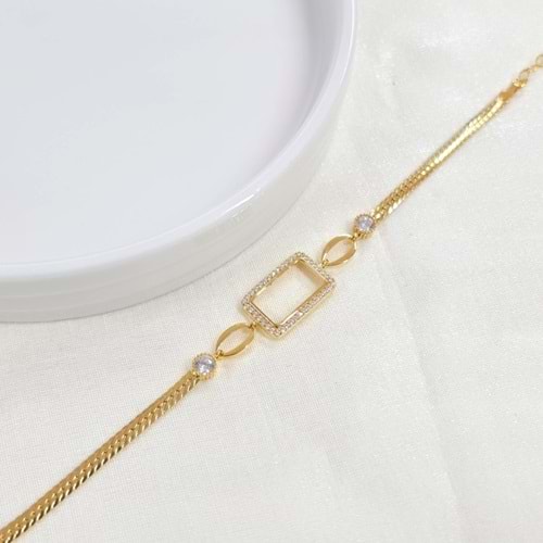 GRAM ALTIN KONULABİLEN YASSI ZİNCİRLİ GÜMÜŞ BİLEKLİK GRAMLIK 17+3 CM