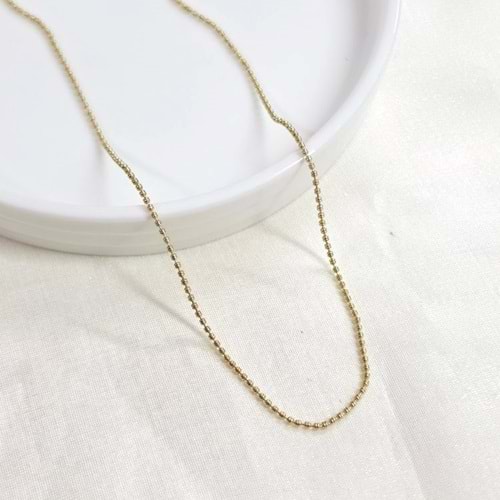 XUPING KESİK İNCE TOP TOP ZİNCİR KOLYE 45 CM GOLD