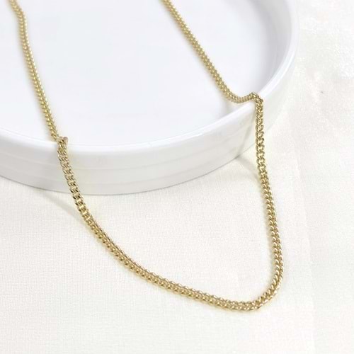 XUPING 3 MM İNCE GURMET ZİNCİR KOLYE 60 CM GOLD