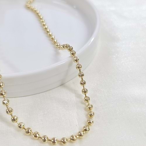 XUPING 4 MM TOP TOP ZİNCİR KOLYE 60 CM GOLD