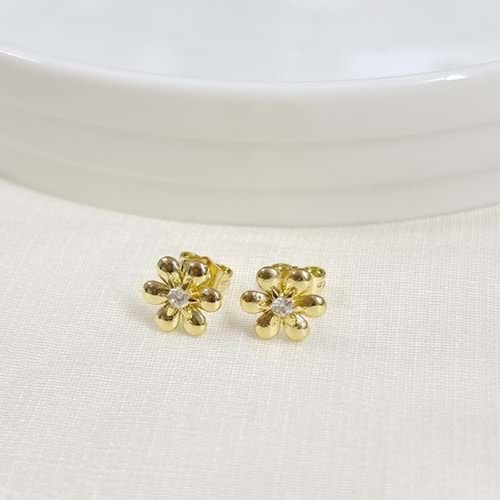 XUPING 10 MM ÇİÇEK ÇİVİ KÜPE GOLD