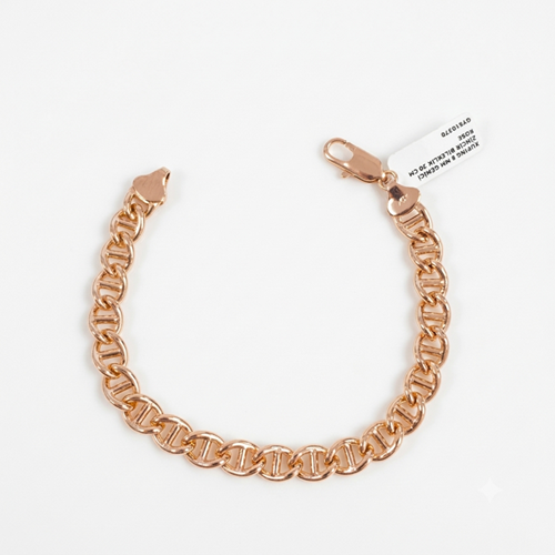 XUPING 8 MM GEMİCİ ZİNCİR BİLEKLİK 20 CM ROSE