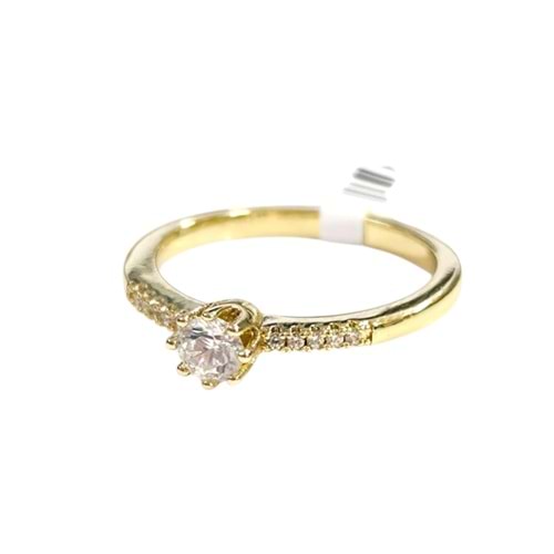 XUPING 4 MM TEK TAŞ YÜZÜK GOLD