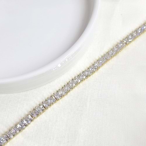 XUPING 6 MM BAGET SU YOLU BİLEKLİK 17+2 CM GOLD