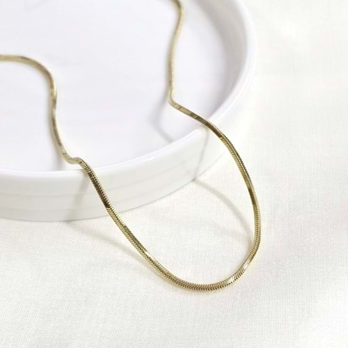XUPING 2 MM KARE ZİNCİR KOLYE 55 CM GOLD