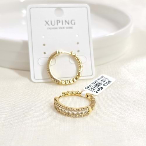 XUPING 19 MM ÇİFT TARAFLI HALKA KÜPE GOLD