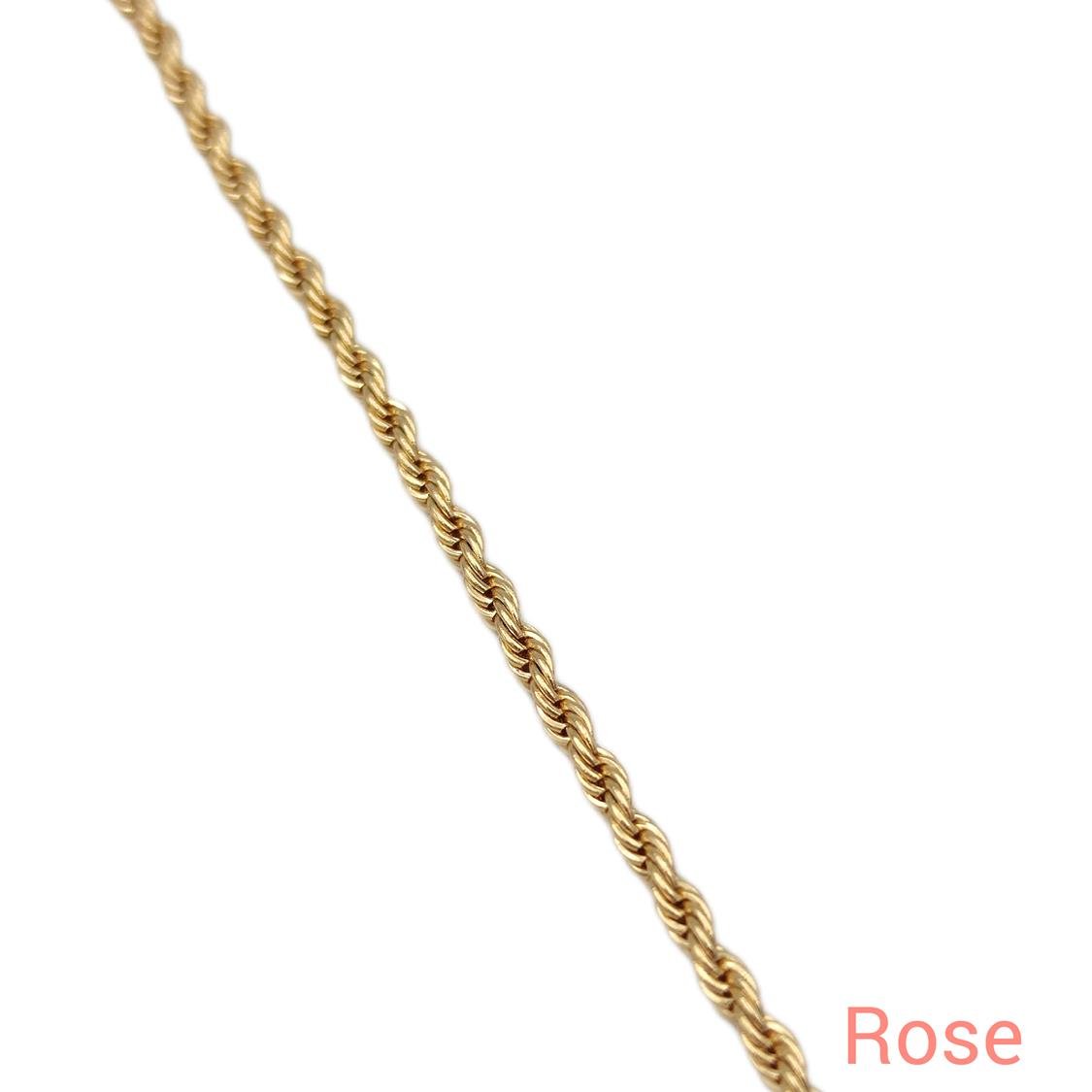 XUPING 3 MM BURGU 55 CM ZİNCİR KOLYE ROSE