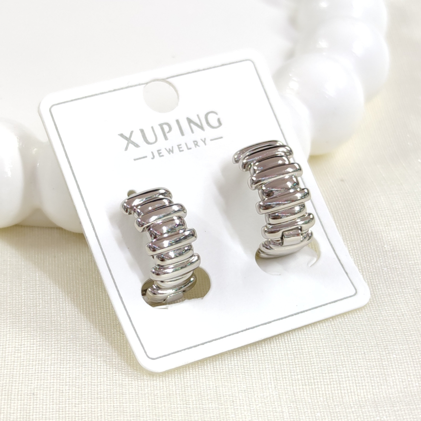 XUPING 14 MM KALIN HALKA KÜPE BEYAZ