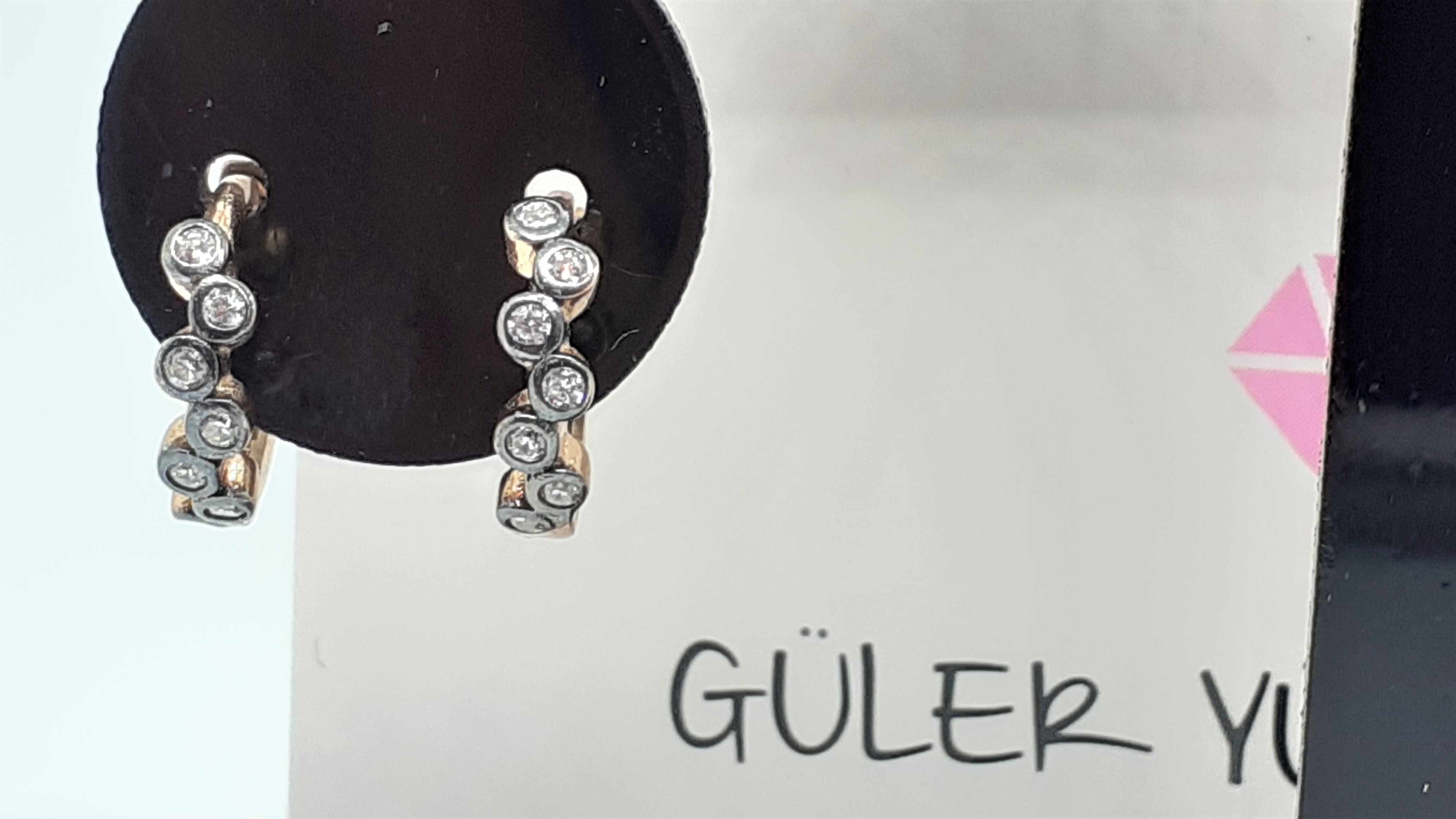 8 MM ELMAS MONTUR MODELİ ÇITIR MİNİ GÜMÜŞ HALKA KÜPE