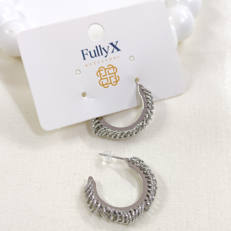 FULLYX 20 MM SALLANTILI HALKA ÇİVİ KÜPE