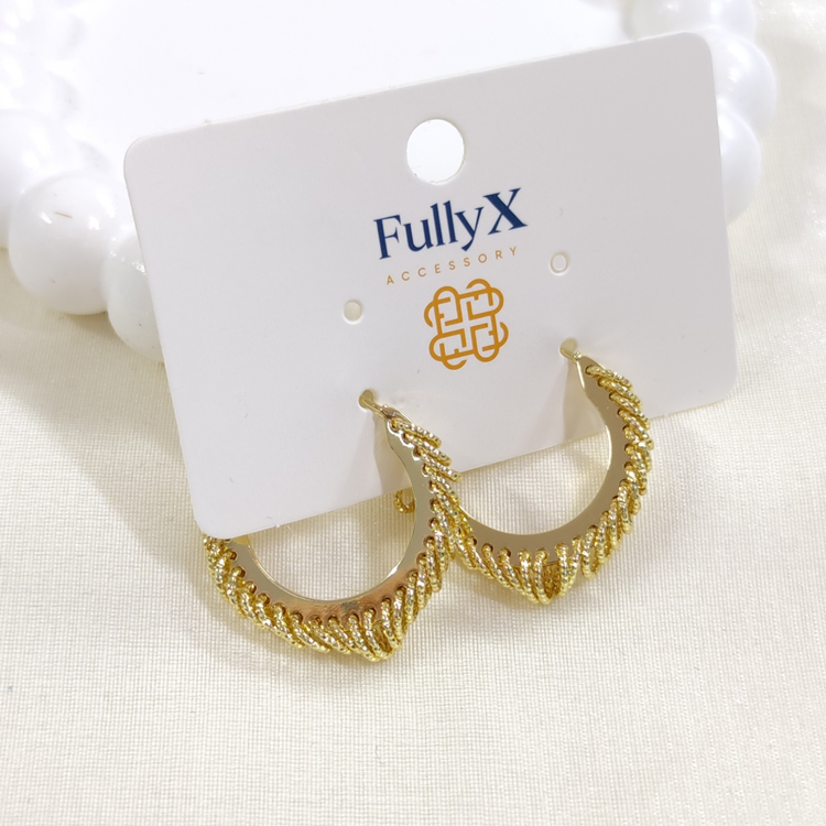 FULLYX 20 MM SALLANTILI HALKA ÇİVİ KÜPE