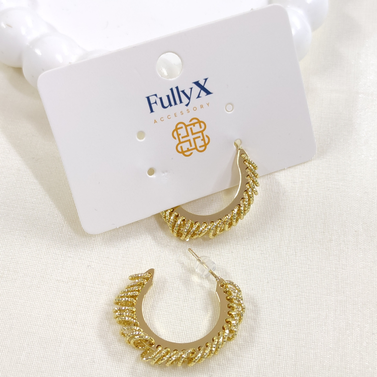 FULLYX 20 MM SALLANTILI HALKA ÇİVİ KÜPE