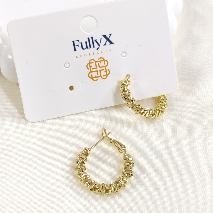 FULLYX 18 MM ÇITIR HALKA KÜPE GOLD