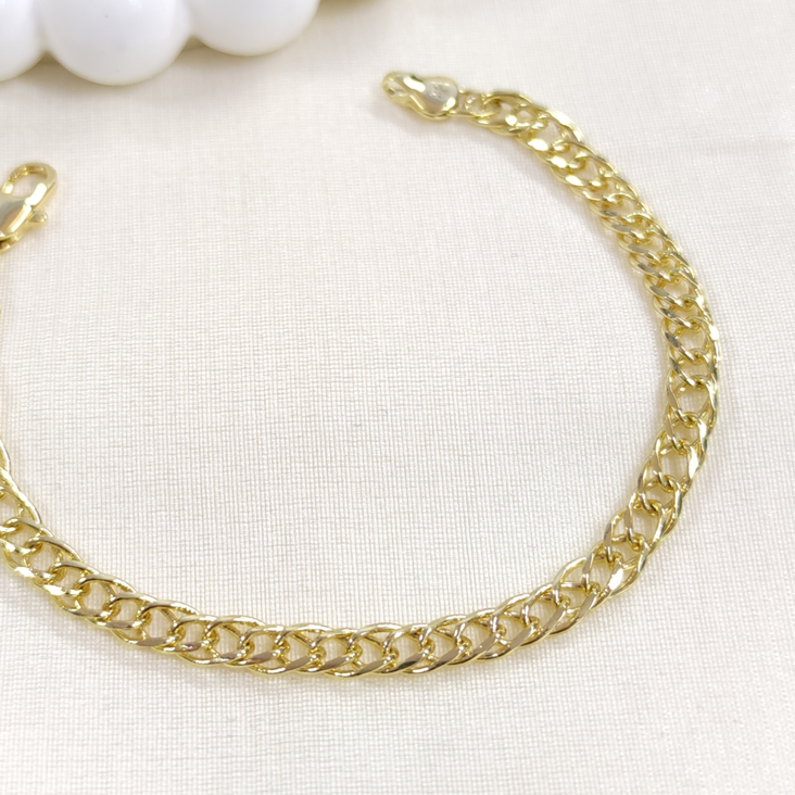 XUPING 6 MM NONNA ZİNCİR BİLEKLİK GOLD 18 CM