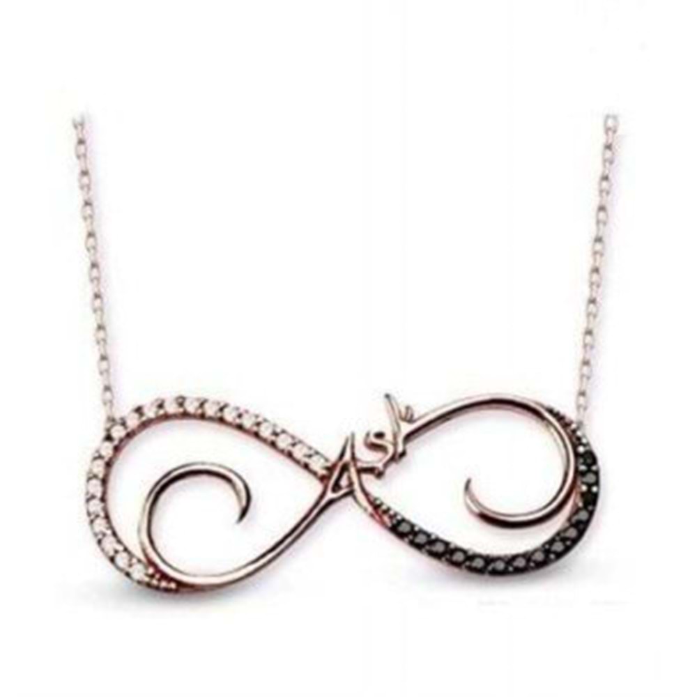 AŞK SONSUZLUK GÜMÜŞ KOLYE