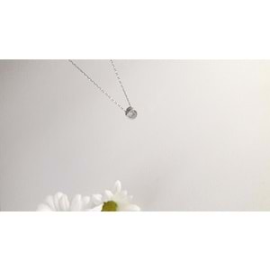 PIRLANTA TEKTAŞ GÜMÜŞ KOLYE