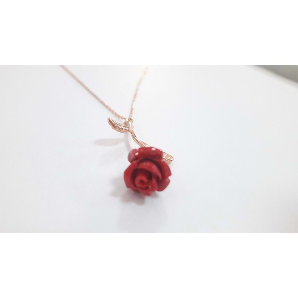 ROSE GÜL GÜMÜŞ KOLYE