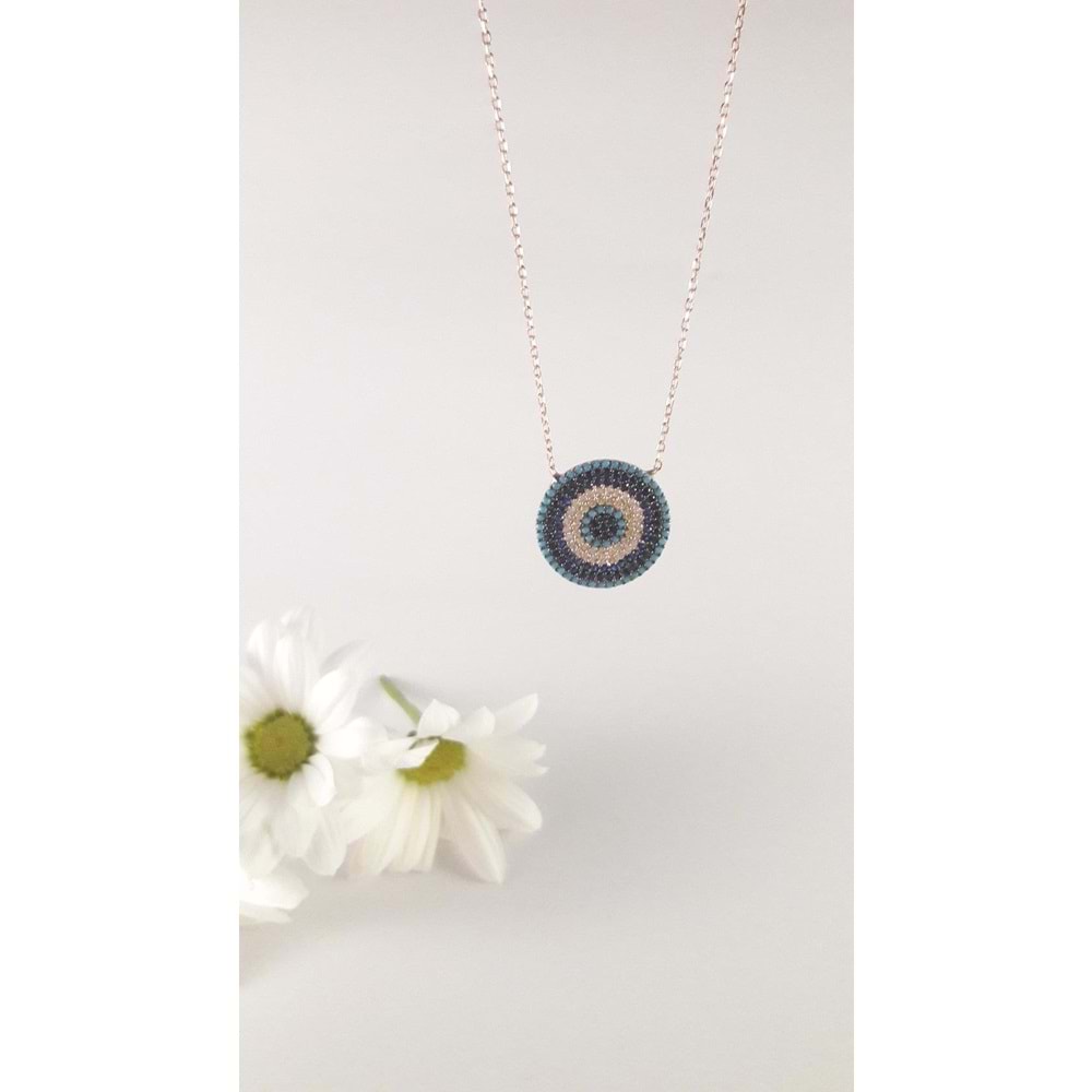 GÜNEŞİN NAZARLI GÜMÜŞ KOLYESİ_1