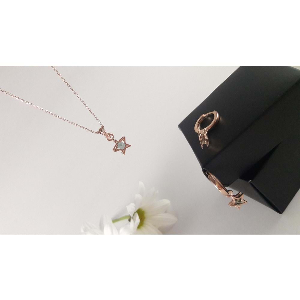 ROSE YILDIZ GÜMÜŞ SET