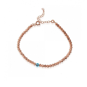 NAZAR BONCUKLU ROSE DORİCA GÜMÜŞ BİLEKLİK