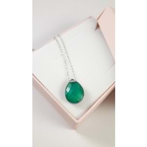 DAMLA HİS TAŞI GÜMÜŞ KOLYE