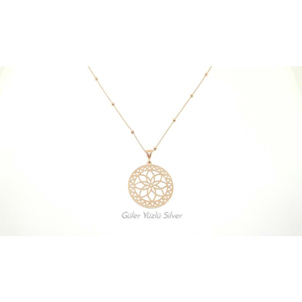 YAŞAM ÇİÇEĞİ GÜMÜŞ KOLYE