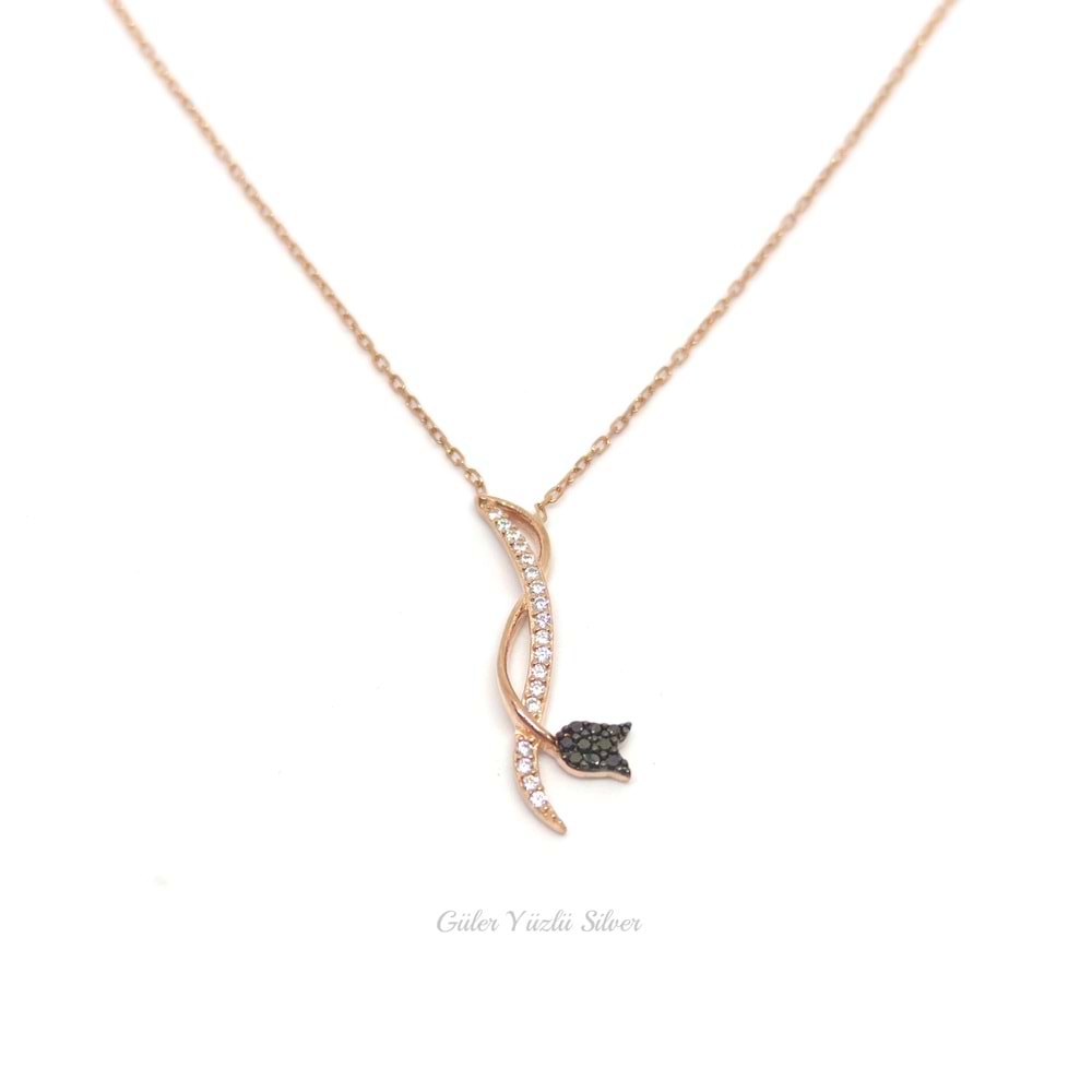 LALELİ ELİF GÜMÜŞ KOLYE