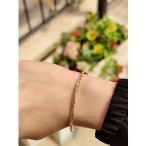 İTHAL ÜÇ RENK ESNEK GÜMÜŞ BİLEZİK