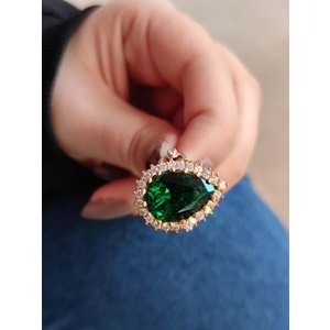 DAMLA ZİRKON TAŞLI OTANTİK GÜMÜŞ YÜZÜK