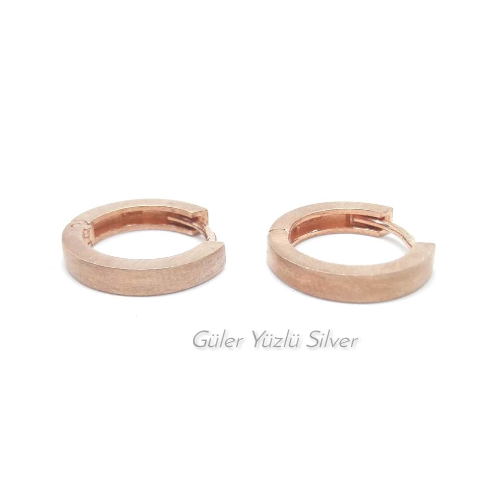 3 MM X 12 MM MAT GÜMÜŞ HALKA KÜPE