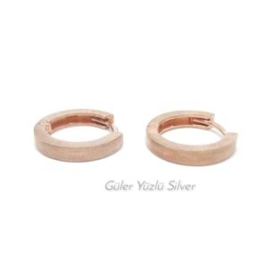 3 MM X 12 MM MAT GÜMÜŞ HALKA KÜPE