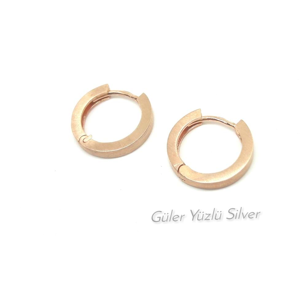 3 MM X 12 MM MAT GÜMÜŞ HALKA KÜPE