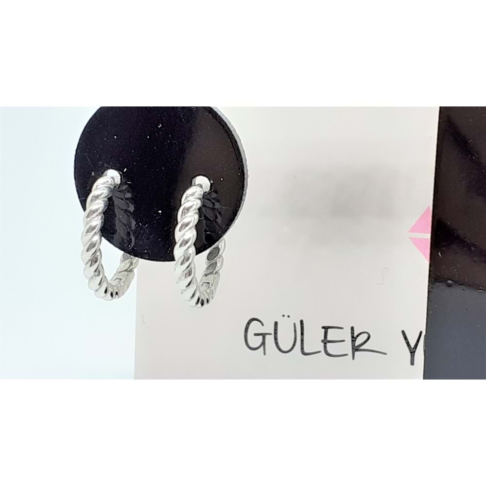 11 MM BURGU GÜMÜŞ HALKA KÜPE