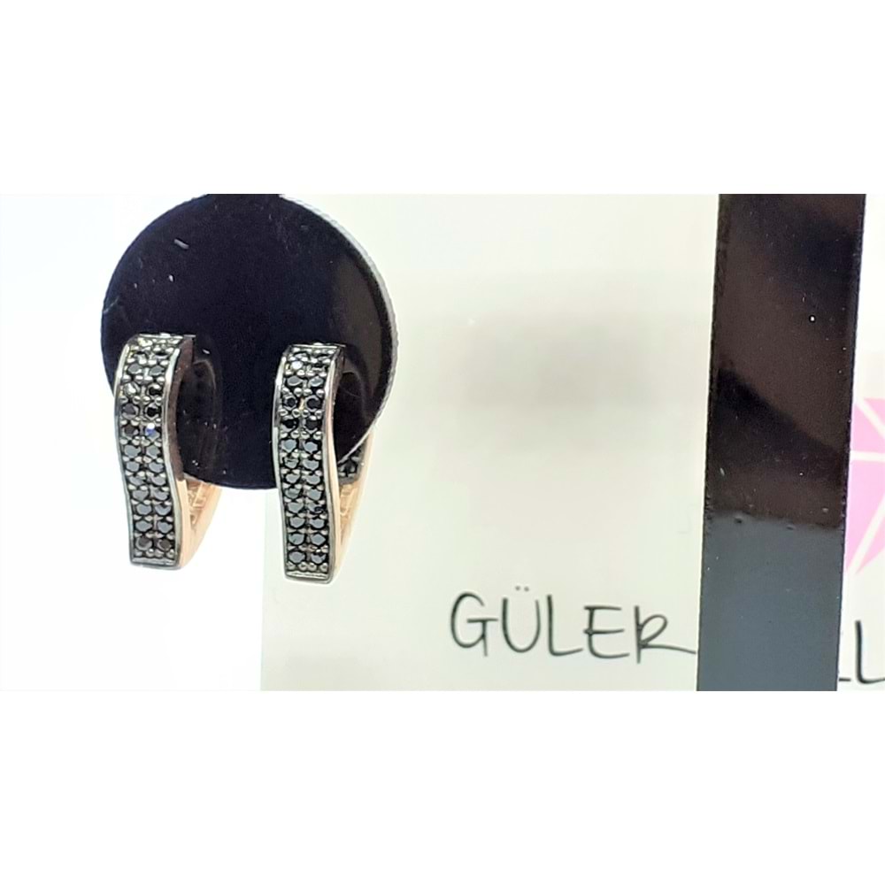 12 MM ÇİFT SIRA ONİKS TAŞLI KALPLİ İTHAL GÜMÜŞ KÜPE