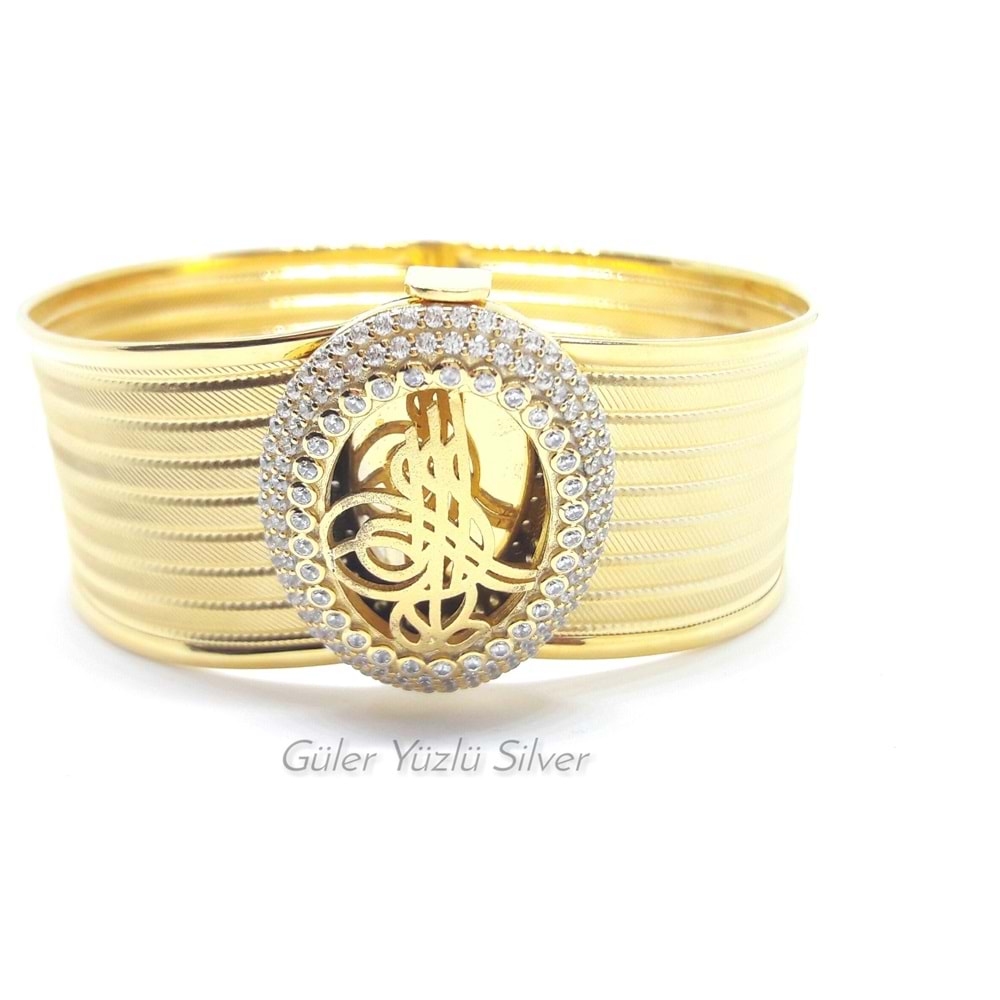 TUĞRALI TRABZON HASIR GÜMÜŞ BİLEZİK