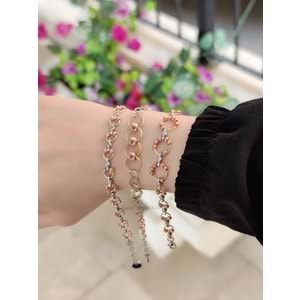 BÜYÜK TOPLU HALKALI DORİCA GÜMÜŞ BİLEKLİK