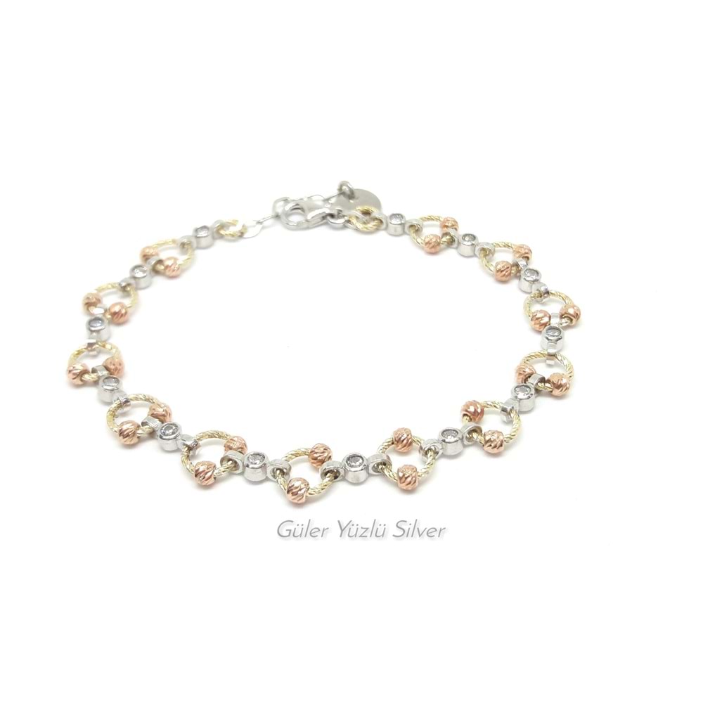 KÜÇÜK HALKALI DORİCA GÜMÜŞ BİLEKLİK