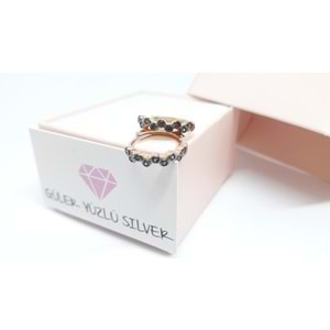 10 MM ÇİKOLATA TAŞLI ÇITIR GÜMÜŞ HALKA KÜPE