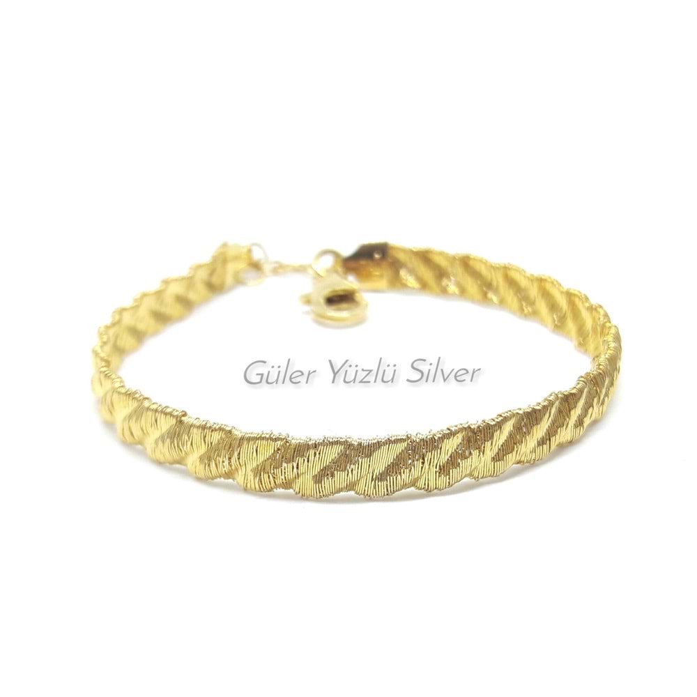 İTHAL SARMA YASSI GÜMÜŞ BİLEKLİK