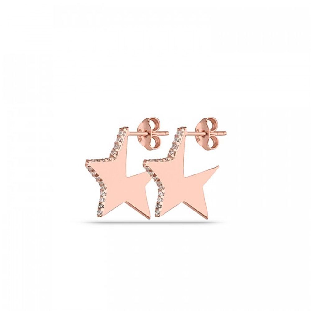 TAŞLI ÇİVİLİ YILDIZ GÜMÜŞ KÜPE