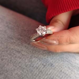 ZİRKON TAŞLI TEK TAŞ YÜZÜK G0615